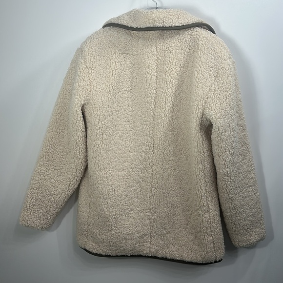 J.Crew Teddy Sherpa Jacket Cream color Size XS - Picture 9 of 12